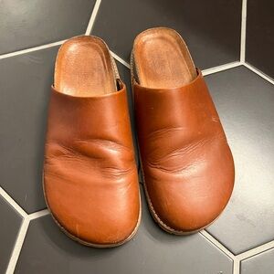 Brown Leather Slip-On Shoes